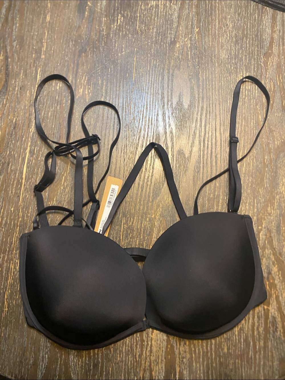 SKIMS Black onyx multi way underwire 34DDD NWT Bra
